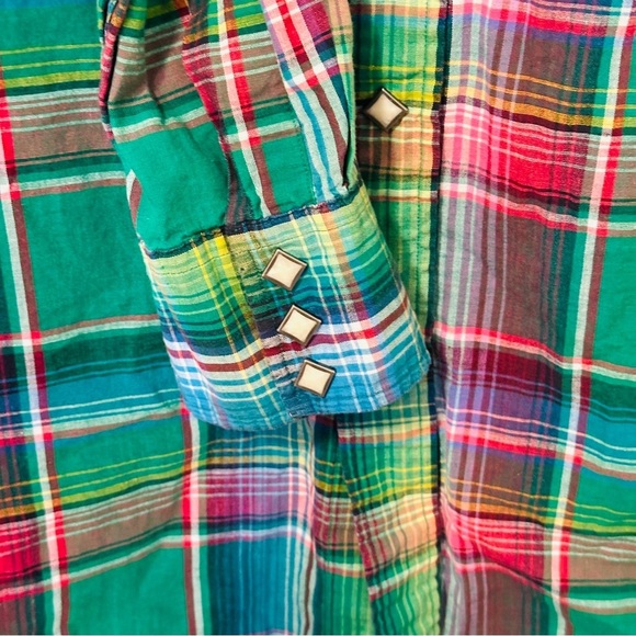 Polo by Ralph Lauren Men's Green Plaid Shirt Size M - Picture 5 of 7